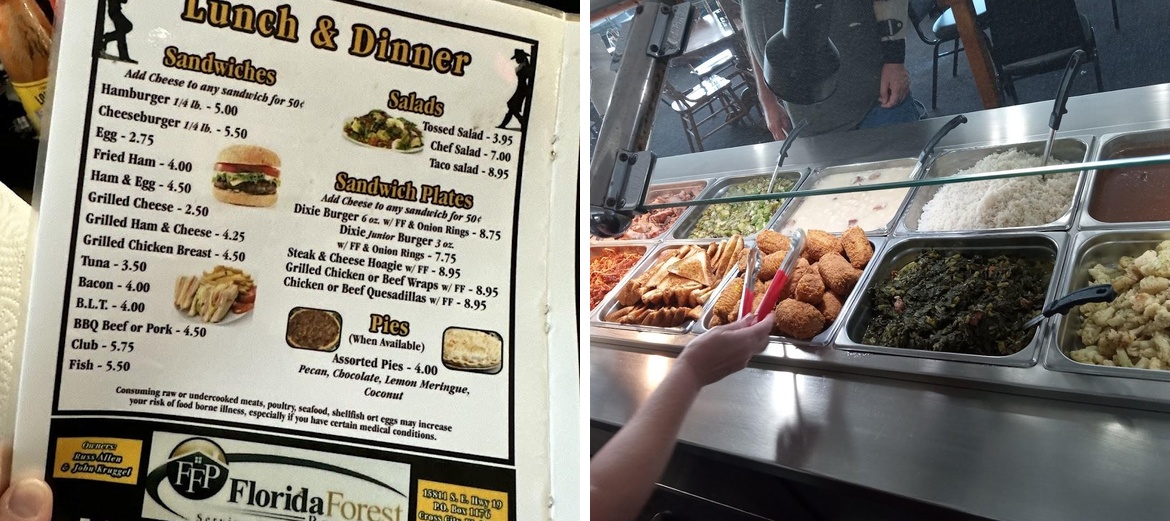 Taste of Dixie Diner Menu